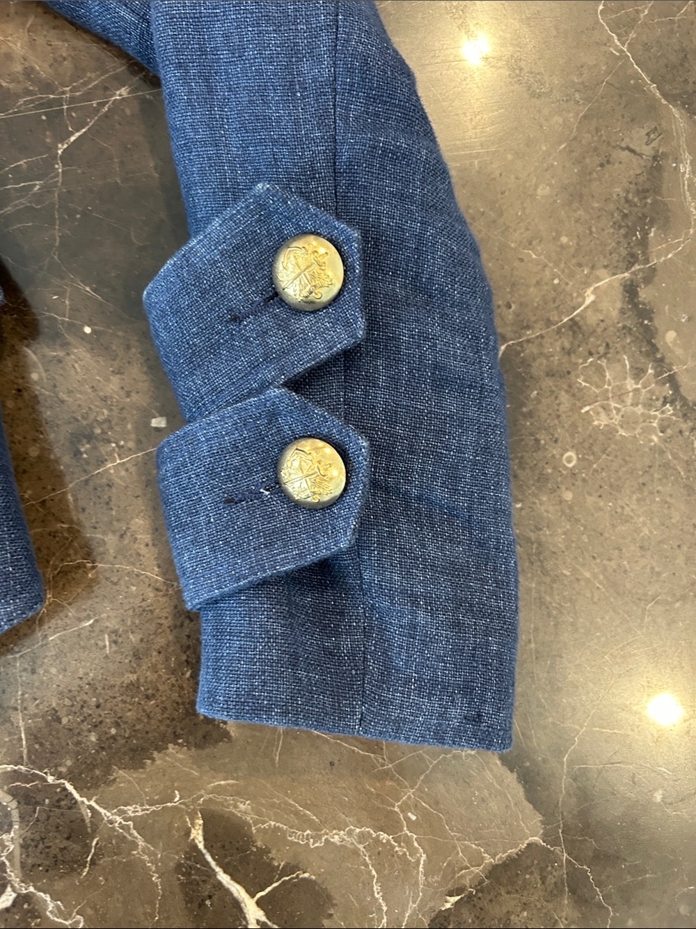 Smythe cropped military navy blazer - Picture 4 of 6